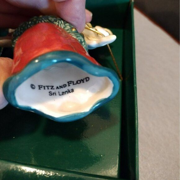 Fitz & Floyd Heirloom Collection Angel Ornament NOEL Christmas Holiday NEW - Picture 3 of 5
